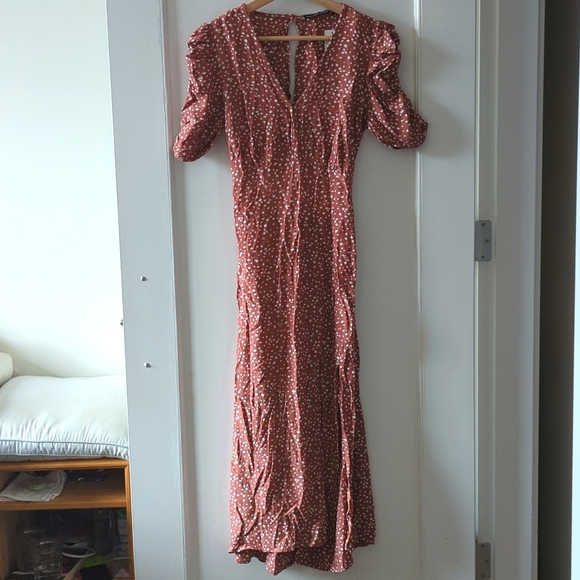 A&F Midi Polka Dot Dress - Picture 3 of 9